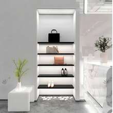 Estantería de almacenamiento montada en la pared, estantería para libros del dormitorio, estante de almacenamiento, soporte de pared para llaves, estante para discos de vinilo, soporte de pared dedicado, adecuado para dormitorio, estudio, sala de estar y comedor - Estantería de pared - color aleatorio - Ver 3