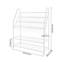 Kids Bookshelf , Large Bookcase, Large Capacity Books Toys Organizer - White - View 3