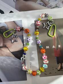 Original DIY Colorful Football Pants Chain Fashionable Men And Women Accessories Y2K Hip-Hop Jewelry Party Holiday Gift Product Color Randomly Sent - Multicolor - View 5