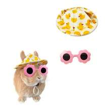 Summer Fruit Pattern Pet Hat - Adjustable, Easy For Rabbits, Kittens And Small Animals To Wear - Vibrant Colors, Drawstring, Comfortable Fit - Perfect For Parties, Photos And Outdoor Fun, Party Pet Hat|Playful Pet Hat - Multicolor - View 6