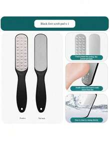 1pc Foot Scrub File, Callus Remover, Home Foot Care File, Stainless Steel Foot Scrub File, Suitable For Heels And Feet - Double-Sided Callus And Dead Skin Removal Tool, Foot Scraper, Home Foot Care Tool No Battery Required - A - View 6