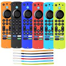 1 buah Casing Pelindung Remote Control Silikon, Kompatibel dengan Fire TV Stick 4K Max/Remote Suara Alexa Insignia - MultiWarna - View 2