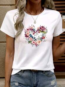 Fashionable T-Shirts And Tops For Women, DIY - [White] - View 1