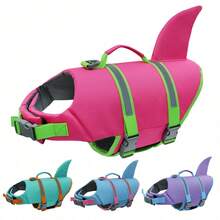 Metglad Dog Life Jacket - Stylish Color Pet Swimming Vest With Rescue Handle, High Buoyancy Anti-Tear Dog Buoyant Vest, Suitable For Small, Medium, And Large Dogs - Hot Pink - View 2