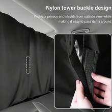 Car Privacy Curtains Set - Specifically Designed For Sedans And SUVs, Including Rear Seats And Side Window Screens, With Storage Pockets. For Use Only While Parked. - A - View 8