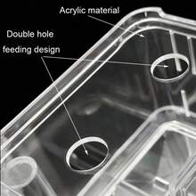 High Clear Acrylic Fish Tank Breeding Isolation Box Aquarium Breeder For Small Fish Betta Hatching Incubator With Suction Cup - View 8