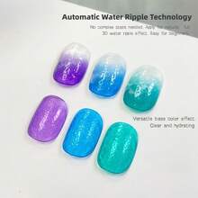 MISS MIANEL 10ML/PCS 2026新款熱銷免擦透明水波紋封層凝膠，夏季冰透水波紋風格美甲功能性凝膠美甲用品 - 彩色 - 查看 7