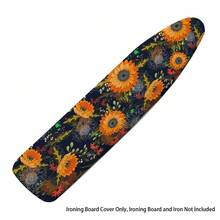 1pc Ironing Board Replaceable Cover , Sunflower Print Polyester Household Ironing Table Cloth Ironing Board - Multicolor - View 6