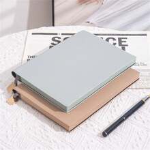 1pc Soft Leather Notebook, Lined Diary Notebook A5, 200 Pages For Writing, Suitable For Study And Office School Supplies - A5 - View 5
