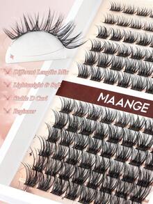MAANGE 96 cụm lông mi giả độ dài hỗn hợp mềm mượt, cụm lông mi mỏng phong cách anime độ dài hỗn hợp, lông mi nối cá nhân dày dặn dùng tại nhà, phù hợp tạo vẻ trang điểm tự nhiên dày mượt, làm đẹp DIY tại nhà, hộp lông mi cá nhân dung lượng lớn, phù hợp cho người mới bắt đầu, người mới tập và nghệ sĩ trang điểm, du lịch, tiệc tùng, đi làm, phù hợp làm quà tặng cho phụ nữ - D - Xem 8