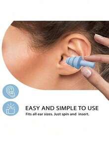 10pcs Spiral Colorful Noise-Canceling Earplugs With Storage Box, Portable Noise-Reducing Earplugs For Bedroom, Travel, Office, School And Swimming, Practical Accessories For Daily Use And Back To School Season, Dorm Snoring Noise Reduction Tool, Student Self-Study Quiet Earplugs, Waterproof Silicone Earplugs For Hair Washing And Water Entry Prevention, Portable Storage Earplugs For Business Travel - View 2