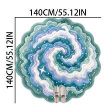 Mint Blue Asymmetrical Shaped Thickened Carpet, Plush Rug, Thick Rug, Soft Carpet, Autumn/Winter Carpet, Decorative Carpet, Bedroom Decor, Small Rug, Carpet, Home Decor, Living Room Carpet, Small Living Room Rug, Bedroom Rug, Living Room Home Decor, Outdoor Rug, Washable Rug, Graduation Gift - Mint Blue - View 11