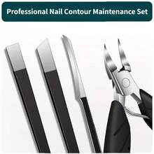 1/4/5pcs Professional Toe Care Set, Includes Nail Clippers And Foot Care Tool Kit, Suitable For Ingrown Toenails And Embedded Nails, Stainless Steel Material, Sharp And Easy To Use, Non-Slip Easy-Grip Handle, Foot Care Tools - Multicolor - View 5