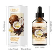 Hllozzi 30ml Coconut Vanilla Oil Series Centers On A Sweet, Gourmand Fragrance, Featuring Vibrant Top, Elegant And Refined Middle, A Lingering Base. Suitable For Diffusers, Humidifiers, Scented Candles, And DIY, It Makes An Ideal Gift For Friends And Family - Coconut Vanilla - View 3