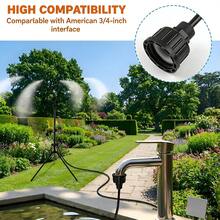 GOBRILLFUN Elevatable Tripod Outdoor Terrace Upgrade Vertical Spray, 6FT Height Adjustable Outdoor Spray System, With Tripod, Brass Nozzle And 26FT Hose, Sprinkler For Backyard, Garden, Pet Tanning - 4 Heads - View 8