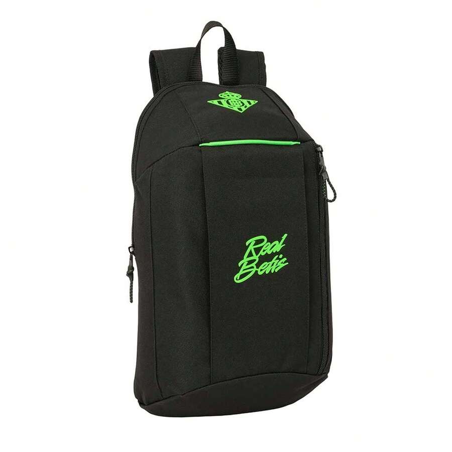 Real Betis Balompié | Betis Balompié School Backpack Adaptable To Trolley (Without Trolley) Water Resistant, Official License, 2 Large Compartments, Bottle Pocket - Mini - View 1