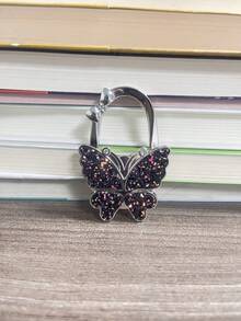 蝴蝶摺疊式桌上掛勾，便攜式金屬包掛勾，女性摺疊式手提包桌上掛勾 - A - 查看 12