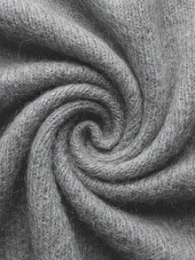 Women's Luxury Wool Blend Knit Sweater, Soft & Warm High Neck Loose Fit, Suitable For Commuting, Inner Layer Or Outerwear In Autumn/Winter - Grey - View 9