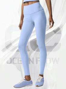 High-Waist Airbrush Legging - Light Provence Blue - 查看 1