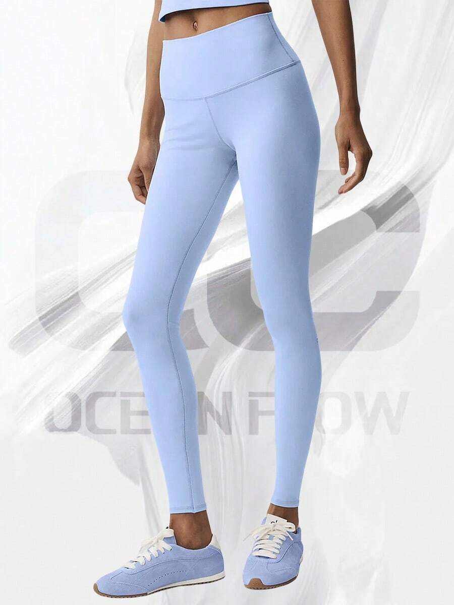 High-Waist Airbrush Legging - Light Provence Blue - 查看 1