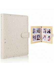 Starry Sky PU Loose Leaf Notebook Cover+25Pcs 4 Grids Inner Pages, Photo Cards A5 Binder With 6 Rings,Card Collecting Photo Album Suitable For Trading Cards,Photocards,Game Sleeves.4-Pocket Protectors Per Sheet For Card Collectors,Photocard Album,Card Holder - Regular - View 7