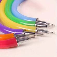 2pcs/1pc Random Color Bracelet Ballpoint Pen Set, Portable Bracelet Ballpoint Pen, Creative Office And Outdoor Sports Enthusiast Stationery, Party Gift, Halloween Gift, Christmas Gift, Back To School - Multicolor - View 4