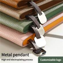 1pc Soft Leather Notebook, Lined Diary Notebook A5, 200 Pages For Writing, Suitable For Study And Office School Supplies - A5 - View 3