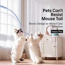 1pc Cat Toy Simulation Mouse Tail Pet Toy, Suitable For Indoor And Outdoor Interactive Play Of Cats, Suitable For All Types Of Cats - View 5