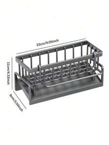 1 Piece Kitchen Storage Rack, Cloth Rack, Sink Drain Rack, Drain Basket Countertop, Multifunctional Sponge Rack, Storage Rack With Detachable Cloth Rack, Soap Dispenser Scrub Rack For Bathroom Storage - Multicolor - View 6