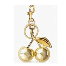 1pc Y2K Academy Style Cherry Zinc Alloy Keychain, Best Friend Design, Back To School Backpack Charm - Multicolor - View 8