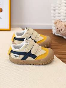 German Training Shoes ( Shoes) Classic Patchwork Design, 1–4 Years Toddler, Kindergarten Daily Wear. Light Color Palette Versatile, Mainly For Spring And Autumn, - Yellow - View 4