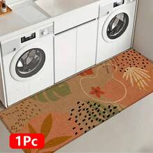 1pc, Home Decor, Abstract Pattern Print, Linen Kitchen Rug, Kitchen Mat, Floor Mat, Bathroom Mat, Door Mat, 3D Print Rectangular, Suitable For Living Room, Bedroom, Hallway, Bathroom, Laundry Room - Polyester Rug, Suitable For Indoor And Outdoor Home Decoration - Multicolor - View 18