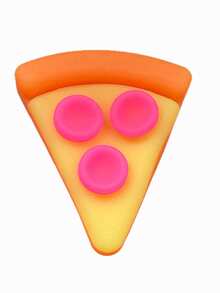 1pc Soft Pizza Shaped Stress Relief Tool - Moisturizing Elastic Fingertip Massager, Relieves Anxiety And Enhances Focus - Multicolor - View 11