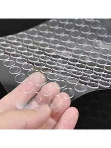 100PCS Round Double Sided Adhesive Tape Dots Strong Acrylic Stickers DIY Scrapbooking Craft Production Fixing Pads - Transparent - View 8