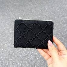 韓式拉鍊錢包，多卡槽信封式女款錢包，皺紋紋理極簡雙折錢包 - 彩色 - 查看 10