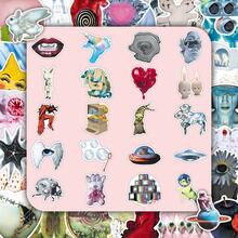 50pcs Weird Core Millennium Y2K Elements Old Era Dreamcore Vintage Style Creative Personalized Decorative Tablet Water Bottle Stickers - Dream Core - 1988 - View 3