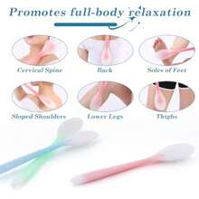 1pc Silicone Massage Stick, Full Body Deep Relaxation Massager, Used To Relieve Muscle Soreness, Fatigue From Prolonged Sitting, Clear Meridians, And Reduce Edema - A - View 3