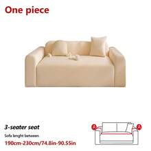 1pc Stretchable Pet-Friendly Sofa Cover, All-Season Slouchy Sofa Slipcover, Living Room Non-Slip Sofa Protector, Fully Dust-Proof - Multicolor - View 14