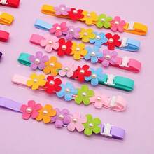 5/12pcs Dog Bow Ties, Random Pattern Adjustable Dog Collar, Cute Pet Grooming Accessories, Cat And Dog Universal Grooming Bows - Multicolor - View 6