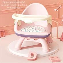1 pieza Silla alta infantil multifuncional desmontable con almohadilla activada por sonido, ajuste de doble velocidad, bandeja extraíble, base estable antivuelco - Multicolor - Ver 12