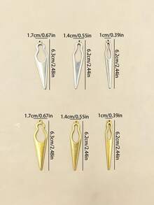 3pcs Multi-Size Crochet Hook Set With Hanging Ring, Dreadlock Crochet Hooks For Hair Braiding And Wig Styling - Durable Metal Hair Tools Suitable For Salon And Home, Vibrant Gold And Silver, Holiday Party Style - Dreadlock Hair Clip - View 4