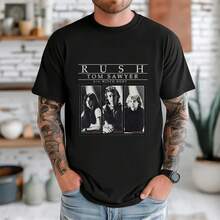 Camiseta Rush Tom Sawyer |   Camiseta de banda de rock clásico - Negro - Ver 2