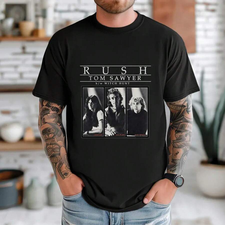Camiseta Rush Tom Sawyer |   Camiseta de banda de rock clásico