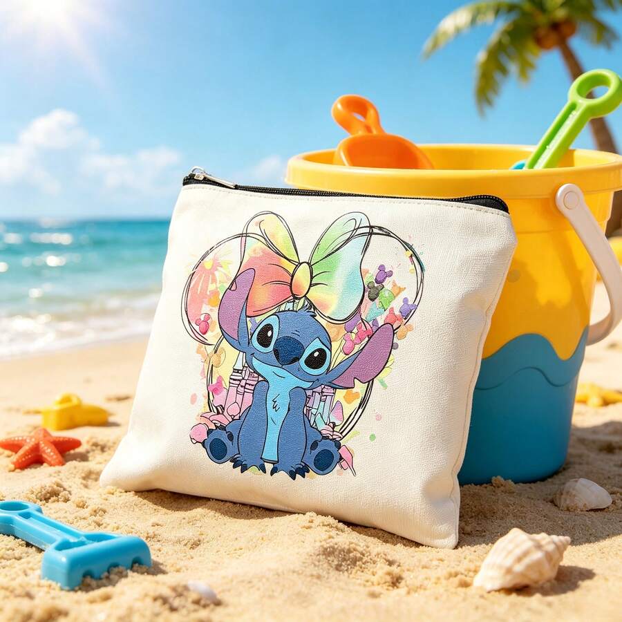 Disney 1個新款迪士尼系列印花學校文具用品,大容量文具收納袋鉛筆盒,可愛卡通公主、史迪奇、冰雪奇緣、汽車、恐龍、小熊維尼圖案插畫文具鉛筆盒,這款多功能鉛筆盒可用作手提包、盥洗包、鉛筆盒或禮品袋。它是送給母親、好友、老師的完美禮物,戶外旅行和購物的首選 - H - 查看 1