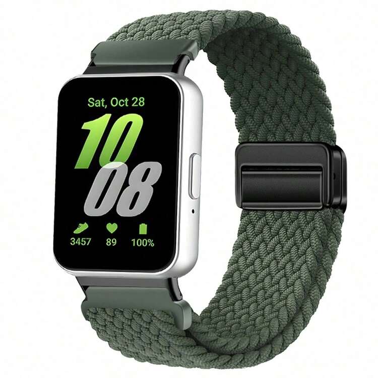 Nylon Magnetic Strap Compatible With Samsung Galaxy Fit 3 Braided Band Watchband Compatible With Samsung Galaxy Fit 3 Replacement Bracelet Accessories - For Galaxy Fit 3 - View 11