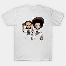 1 Pieza Moda Informal Para Hombres Y WomenBoondocks Hombres Verano Informal Camiseta Cómodo - Transpirable Suave, Ligeramente Estiramientos Calle Cadera Salto Estilo Camiseta 100% Algodón Pa - Rosa - Ver 1