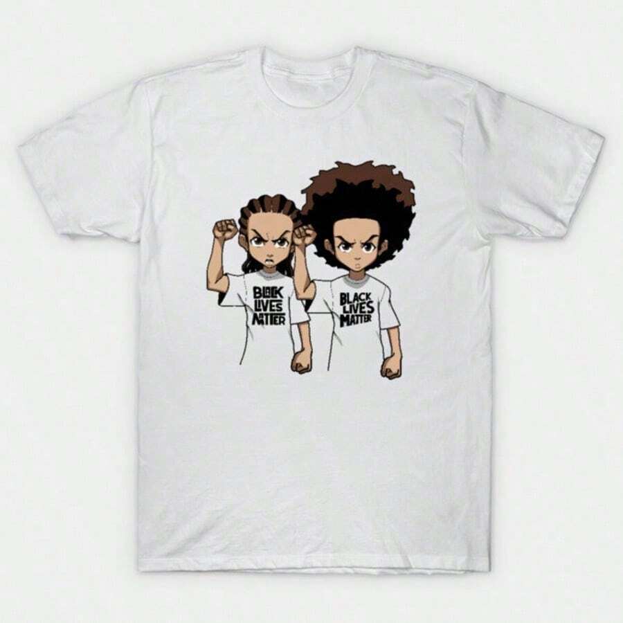 1 Pieza Moda Informal Para Hombres Y WomenBoondocks Hombres Verano Informal Camiseta Cómodo - Transpirable Suave, Ligeramente Estiramientos Calle Cadera Salto Estilo Camiseta 100% Algodón Pa - Rosa - Ver 1