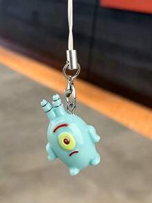SpongeBob SquarePants 鑰匙圈適用於手機殼吊飾、水族箱裝飾，包含配件，適合節日居家裝飾、包包裝飾與水族箱裝飾 - 彩色 - 查看 9