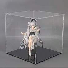 Collectible Display Case, Assembled Transparent Acrylic Box, Alternative To Glass Box, Used For Displaying Figures, Home Storage And Organizing Toys - Black - View 5