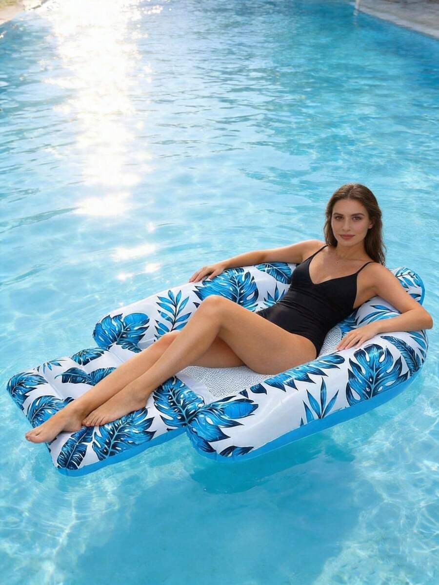 Inflatable Floating Lounge Chair, Suitable For Pool, Beach, Ocean Party, Leisure Gathering - Single Floating Seat - A - View 1